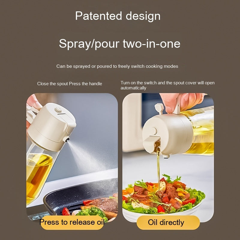 2 in 1 Glass Oil Sprayer & Dispenser