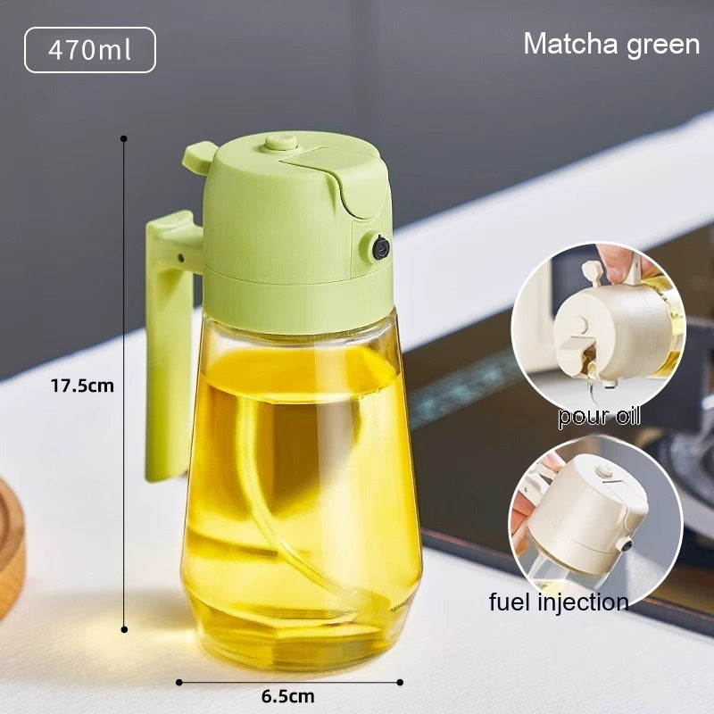 2 in 1 Glass Oil Sprayer & Dispenser