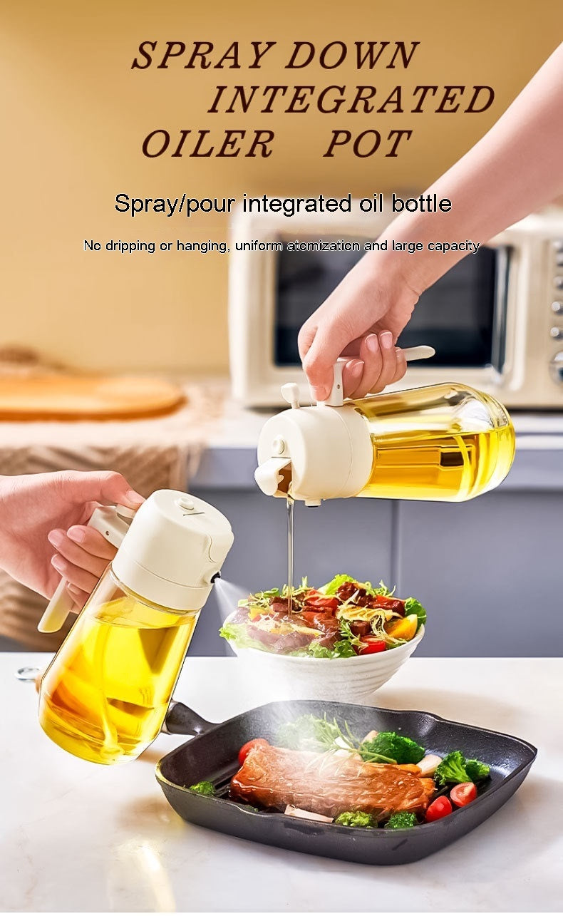 2 in 1 Glass Oil Sprayer & Dispenser