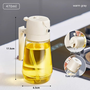 2 in 1 Glass Oil Sprayer & Dispenser